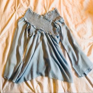 Flowy off-the-shoulder top